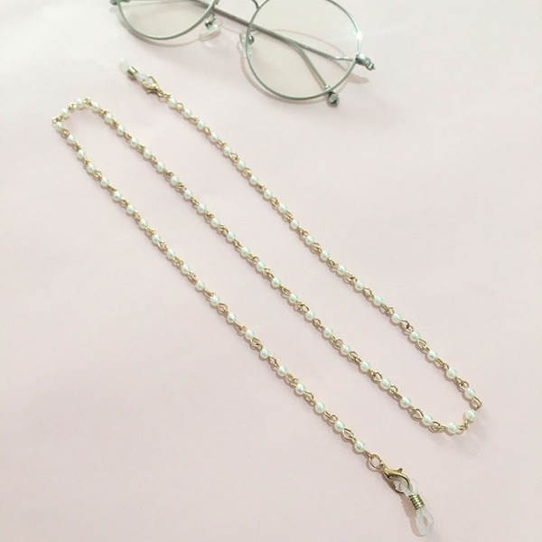 Bulk Jewelry Wholesale gold metal pearl eyeglasses chain JDC-MC-HW020 Wholesale factory from China YIWU China