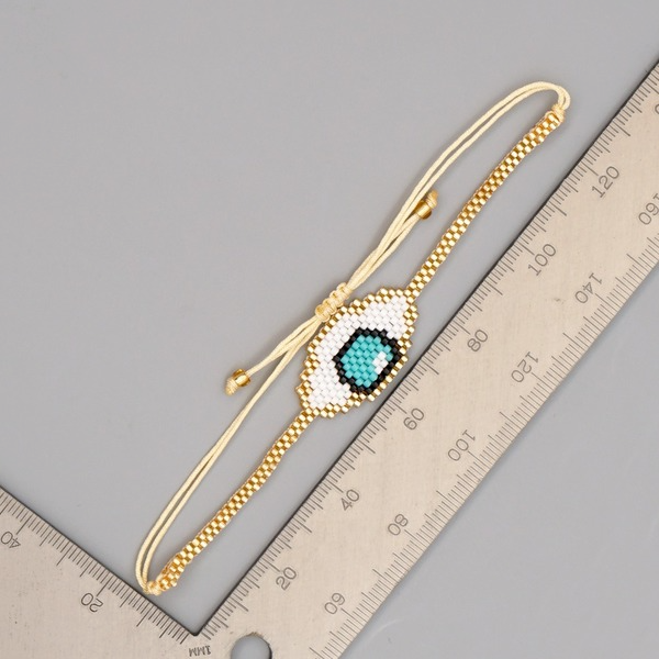 Bulk Jewelry Wholesale gold Miyuki beads blue eyes bracelet JDC-gbh355 Wholesale factory from China YIWU China