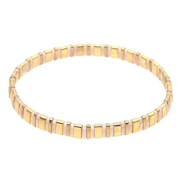 Bulk Jewelry Wholesale gold multi-layer stacked Bohemian national style Tila beads woven Beaded Bracelet JDC-gbh259 Wholesale factory from China YIWU China