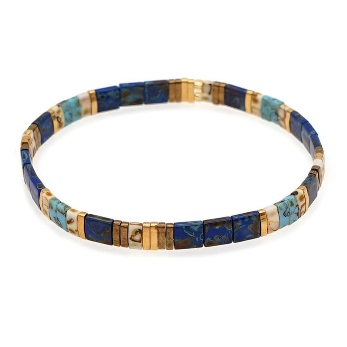 Bulk Jewelry Wholesale gold multi-layer stacked Bohemian national style Tila beads woven Beaded Bracelet JDC-gbh259 Wholesale factory from China YIWU China