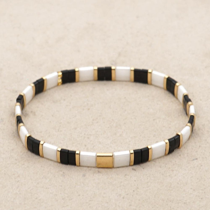 Bulk Jewelry Wholesale gold multi-layer stacked Bohemian national style Tila beads woven Beaded Bracelet JDC-gbh259 Wholesale factory from China YIWU China