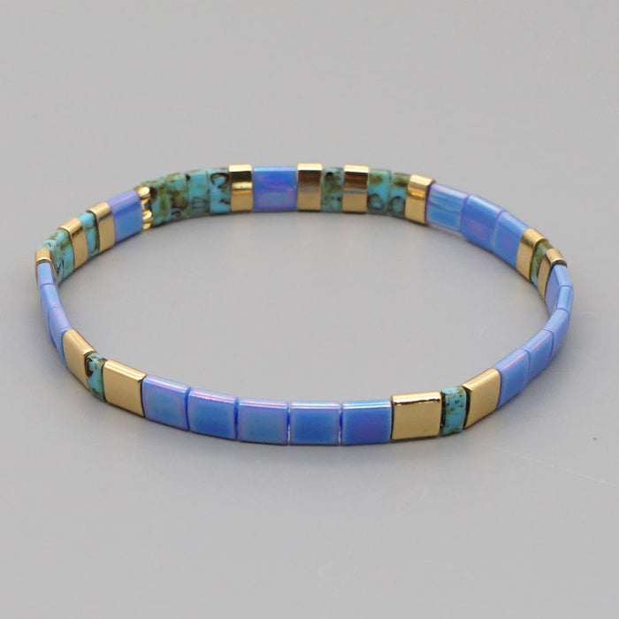 Bulk Jewelry Wholesale gold multi-layer stacked Bohemian national style Tila beads woven Beaded Bracelet JDC-gbh259 Wholesale factory from China YIWU China