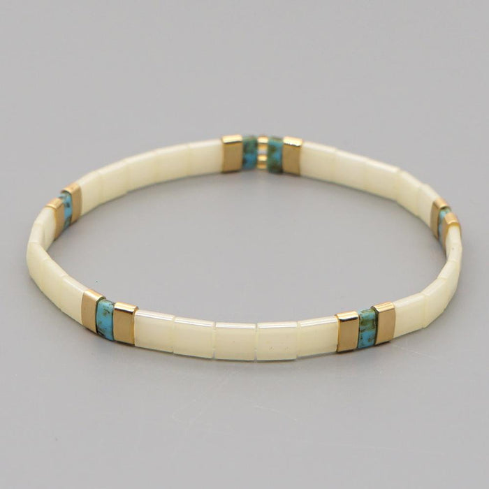 Bulk Jewelry Wholesale gold multi-layer stacked Bohemian national style Tila beads woven Beaded Bracelet JDC-gbh259 Wholesale factory from China YIWU China