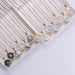 Wholesale Gold Plated Stainless Steel Blue Shell Letter Necklace JDC-NE-Aimi022 Necklaces 爱米 Wholesale Jewelry JoyasDeChina Joyas De China