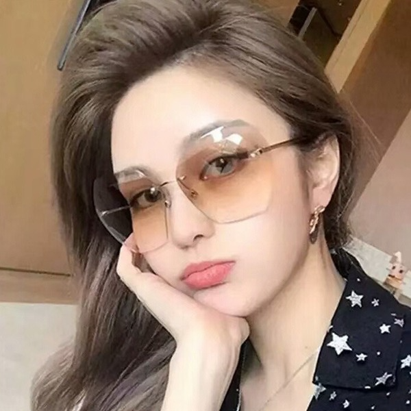 Bulk Jewelry Wholesale gold resin ocean sheet polygonal cut-edge sunglasses JDC-SG-KD016 Wholesale factory from China YIWU China