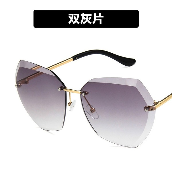 Bulk Jewelry Wholesale gold resin ocean sheet polygonal cut-edge sunglasses JDC-SG-KD016 Wholesale factory from China YIWU China