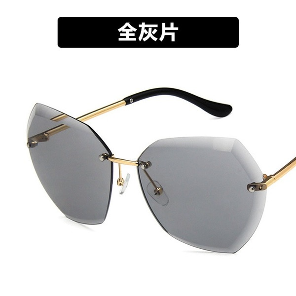 Bulk Jewelry Wholesale gold resin ocean sheet polygonal cut-edge sunglasses JDC-SG-KD016 Wholesale factory from China YIWU China