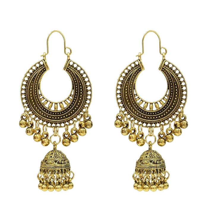 Bulk Jewelry Wholesale gold silver alloy Indian wind bell Earrings JDC-ES-T8 Wholesale factory from China YIWU China