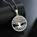 Wholesale gold Stainless Steel Tree of Life Necklace JDC-NE-RXSFL002 Necklaces 尚芙乐 C steel color Wholesale Jewelry JoyasDeChina Joyas De China