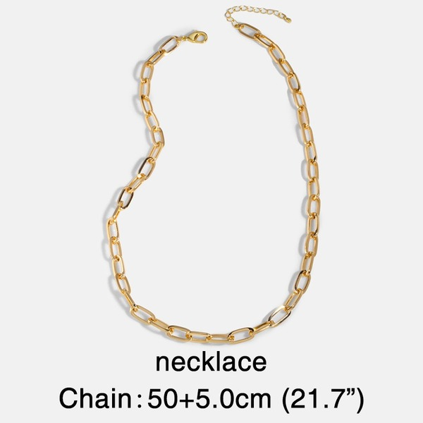 Bulk Jewelry Wholesale gold titanium steel thick chain Necklaces JDC-NE-AS224 Wholesale factory from China YIWU China