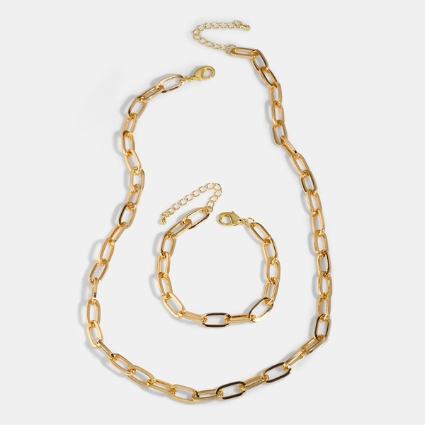 Bulk Jewelry Wholesale gold titanium steel thick chain Necklaces JDC-NE-AS224 Wholesale factory from China YIWU China