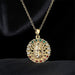 Wholesale gold Virgin Mary copper gilded necklace JDC-NE-AG140 Necklaces 澳古 Wholesale Jewelry JoyasDeChina Joyas De China