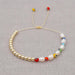 Bulk Jewelry Wholesale Golden Baroque Pearl Colorful Glass Eye Bracelet JDC-gbh379 Wholesale factory from China YIWU China