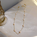 Bulk Jewelry Wholesale golden pearl pearl necklace clavicle chain JDC-NE-BY025 Wholesale factory from China YIWU China