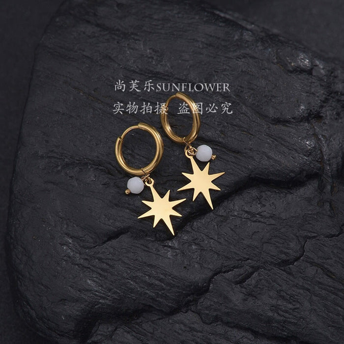 Wholesale golden rice pearl tree three-dimensional Starfish Earrings JDC-ES-RXSFL013 Earrings 尚芙乐 SE394-BMX Wholesale Jewelry JoyasDeChina Joyas De China