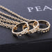 Wholesale good friends alloy ring necklace three-piece set JDC-NE-LangT022 Necklaces 阆天 Wholesale Jewelry JoyasDeChina Joyas De China