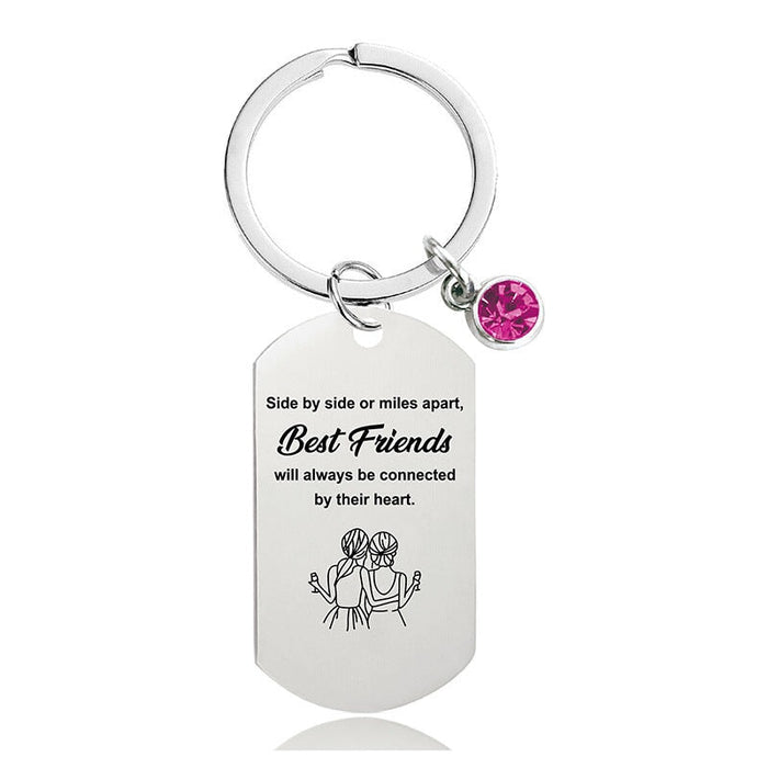 Wholesale Good Friends Electroplated Metal Keychain JDC-KC-GangGu005 Keychains 钢古 Wholesale Jewelry JoyasDeChina Joyas De China