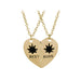 Wholesale good friends leaf two petal splicing love alloy necklace JDC-NE-LangT018 Necklaces 阆天 1 Wholesale Jewelry JoyasDeChina Joyas De China