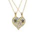 Wholesale good friends love diamond inlaid alloy necklace JDC-NE-LangT006 Necklaces 阆天 Wholesale Jewelry JoyasDeChina Joyas De China