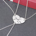 Wholesale good friends three-flap splicing alloy necklace JDC-NE-LangT015 Necklaces 阆天 Wholesale Jewelry JoyasDeChina Joyas De China