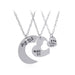 Wholesale good friends three-petal splicing love alloy necklace JDC-NE-LangT008 Necklaces 阆天 Wholesale Jewelry JoyasDeChina Joyas De China