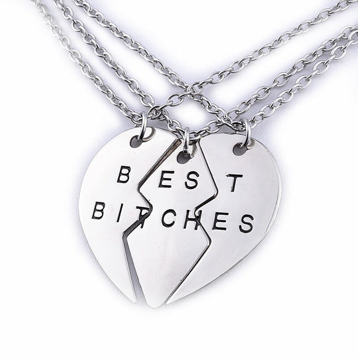 Wholesale good friends three petal two petals panel gold alloy necklace JDC-NE-LangT012 Necklaces 阆天 14 Wholesale Jewelry JoyasDeChina Joyas De China