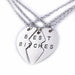 Wholesale good friends three petal two petals panel gold alloy necklace JDC-NE-LangT012 Necklaces 阆天 14 Wholesale Jewelry JoyasDeChina Joyas De China