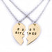 Wholesale good friends three petal two petals panel gold alloy necklace JDC-NE-LangT012 Necklaces 阆天 23 Wholesale Jewelry JoyasDeChina Joyas De China
