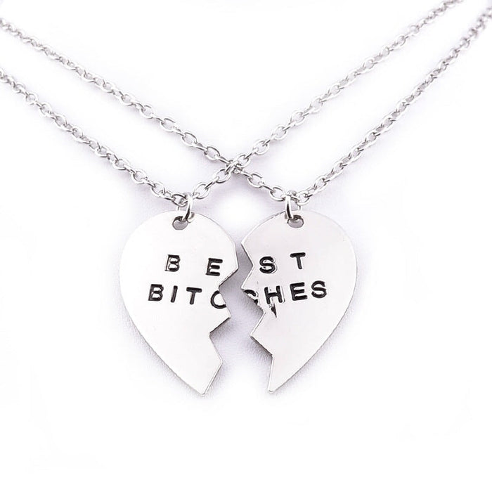 Wholesale good friends three petal two petals panel gold alloy necklace JDC-NE-LangT012 Necklaces 阆天 24 Wholesale Jewelry JoyasDeChina Joyas De China