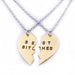 Wholesale good friends three petal two petals panel gold alloy necklace JDC-NE-LangT012 Necklaces 阆天 Wholesale Jewelry JoyasDeChina Joyas De China