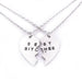 Wholesale good friends three petal two petals panel gold alloy necklace JDC-NE-LangT012 Necklaces 阆天 Wholesale Jewelry JoyasDeChina Joyas De China