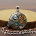 Wholesale Gothic Witch Alloy Glass Piece Time Stone Necklace JDC-NE-Hengx001 Necklaces 横湘 Wholesale Jewelry JoyasDeChina Joyas De China