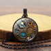 Wholesale Gothic Witch Alloy Glass Piece Time Stone Necklace JDC-NE-Hengx001 Necklaces 横湘 Wholesale Jewelry JoyasDeChina Joyas De China