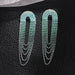 Wholesale Gradient Color Rhinestone Long Fringe Large Earrings JDC-ES-ZHONGW014 Earrings 众薇 Green gradient Wholesale Jewelry JoyasDeChina Joyas De China
