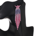 Wholesale Gradient Colored Rhinestone Cross Long Fringe Large Earrings JDC-ES-ZHONGW009 Earrings 众薇 Wholesale Jewelry JoyasDeChina Joyas De China