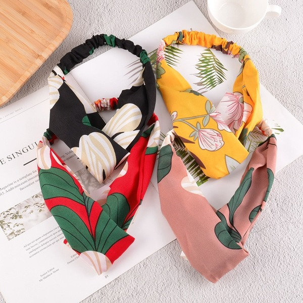 Bulk Jewelry Wholesale gradient fabric floral plaid Hair Scrunchies JDC-HS-K086 Wholesale factory from China YIWU China