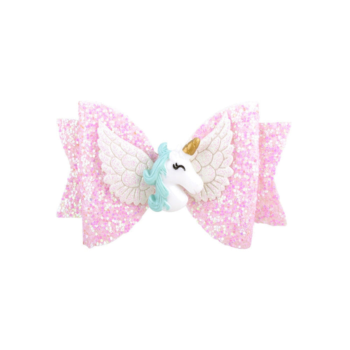 Wholesale gradient rainbow color sequin glitter powder ribbon children's hairpin (F)JDC-HC-Xiane001 Hair Clips 仙儿 Wholesale Jewelry JoyasDeChina Joyas De China