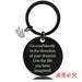 Wholesale Graduation Season Gift Stainless Steel Round Metal Keychain JDC-KC-GangGu017 Keychains 钢古 Wholesale Jewelry JoyasDeChina Joyas De China