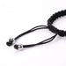 Wholesale graduation season glossy stainless steel curved sheet braided rope stretch bracelet JDC-BT-HongX009 Bracelet 宏祥 Wholesale Jewelry JoyasDeChina Joyas De China