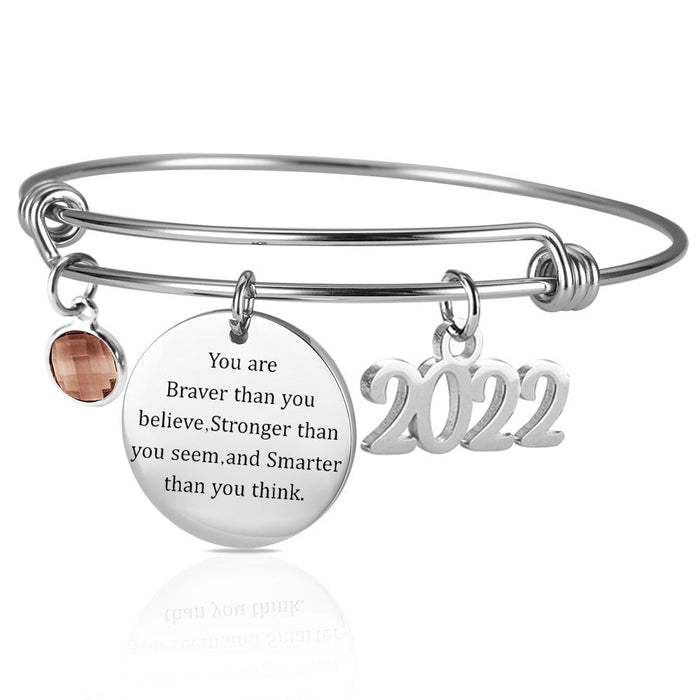 Wholesale Graduation Season Stainless Steel Bracelet JDC-BT-Mail005 Bracelet 麦伦 6 light pink Wholesale Jewelry JoyasDeChina Joyas De China