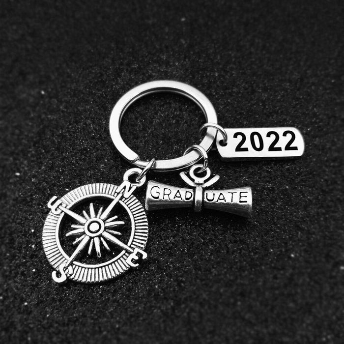 Wholesale Graduation Season Stainless Steel Compass Keychain JDC-KC-Mail003 Keychains 麦伦 Wholesale Jewelry JoyasDeChina Joyas De China