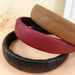 Wholesale gray leather hair band JDC-HD-O348 Headband 潮炫 Wholesale Jewelry JoyasDeChina Joyas De China