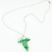 Bulk Jewelry Wholesale green alloy leaf brooch pendant JDC-NE-D617 Wholesale factory from China YIWU China