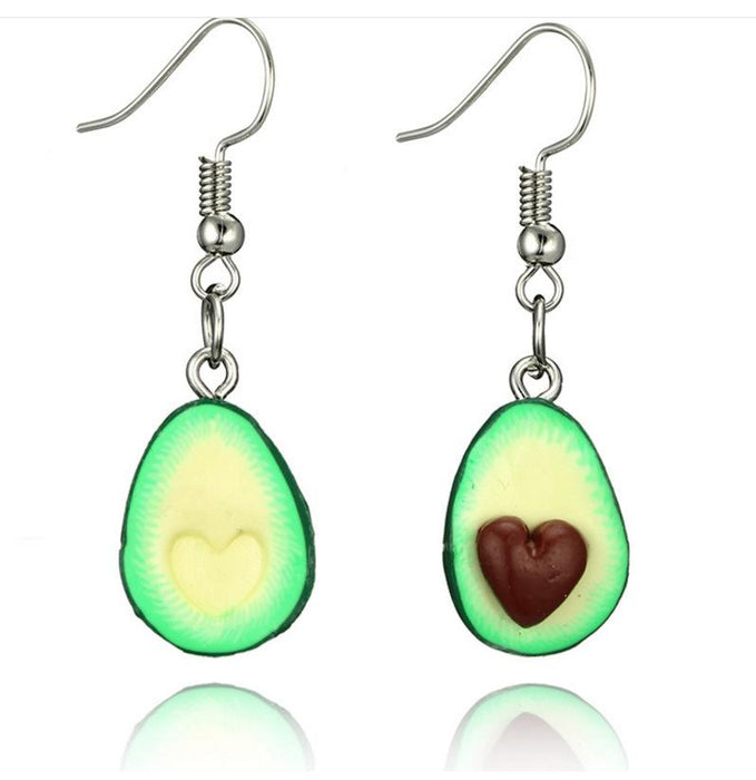 Bulk Jewelry Wholesale green alloy love fruit jewelry necklace earrings JDC-NE-C012 Wholesale factory from China YIWU China