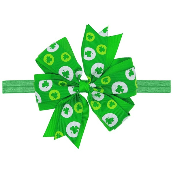 Wholesale Green Cloth Shamrock Butterfly St. Patrick's Holiday Hair Clip JDC-HC-GSQN041 Hair Clips 丘诺 Wholesale Jewelry JoyasDeChina Joyas De China