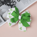 Wholesale Green Fabric Shamrock Bow Hair Clip St. Patrick's Day JDC-HC-GSQN044 Hair Clips 丘诺 Wholesale Jewelry JoyasDeChina Joyas De China