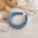 Wholesale Green Plush hair hoops JDC-HD-GSXP007 Headband 宏鑫 blue Wholesale Jewelry JoyasDeChina Joyas De China