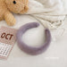 Wholesale Green Plush hair hoops JDC-HD-GSXP007 Headband 宏鑫 Purple Wholesale Jewelry JoyasDeChina Joyas De China