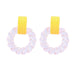 Wholesale green resin earrings JDC-ES-JL926 Earrings 氿乐 Wholesale Jewelry JoyasDeChina Joyas De China
