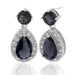 Wholesale green Zircon Earrings JDC-ES-Mix017 Earrings 迷茜 black Wholesale Jewelry JoyasDeChina Joyas De China